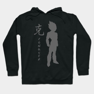 Conquer in Kanji - Anime character Hoodie